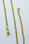 Gold Color Twist Model 316L 60 cm Stainless Steel Chain - 2