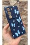 Vivo V29 Compatible Blue Butterfly Patterned Silicone Shock-Absorbing Classic Protective Rubber Case - 3