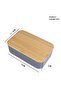 Lunch Box, 4-3-2-Compartment, 1100ML, Microwave & Dishwasher Safe, BPA Free (Gray 034) - 2