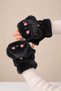 Plush Fingerless Gloves with Cute Teddy Bear Figure |   Soft, Warm and Stylish Winter Gloves