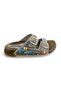 3769 Z 0004 Women's Stone Double Buckle Comfort Slippers - 3
