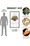سلة معلقة من خشب الصنوبر الشتوي مقاس 20 بوصة مع أغصان متفرعة وتوت أحمر وأقماع وأضواء LED بيضاء دافئة - 3
