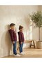 Unisex Children's Burgundy Zippered Hooded Sweatshirt - Most Comfortable Basic Cardigan for School - Daily Use 3-10 Years Old - 3