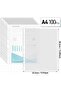 A4 Clear Sheet Protectors 100 Pack – Heavy-Duty Plastic Punched Pockets - 4