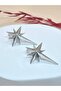 Silver Plated Star Detailed Earrings