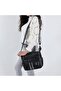 Soft Leather Stone Detailed Multi-Compartment Large Volume Women's Shoulder Bag - 3
