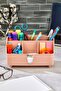 Zs-0058-Vi̇va-Multipurpose Desktop Pen Holder-Makeup Organizer-Jewelry Organizer - 2