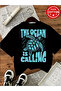 The ocean Printed 100% cotton crew neck premium t-shirt for kids - 2