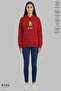 Dear Couple Combination Avocado Printed Hoodie Hooded Fleece-Lined Oversized Cotton Sweatshirt 2-Piece Set - 4