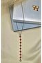 Red Heart Long Steel Necklace. Does Not Tarnish. Gift