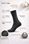 Cotton Socks Long Plain Black Socks 6-Piece Special Boxed 100% Cotton Men's Socks - 2
