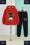 Children's Unisex 3-Piece Tracksuit Set with a Leopard Ribbon on the Hood - 4
