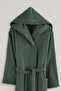 Gonca Premium 100% Hooded Bathrobe | High Water Absorbency And Luxury Comfort | Quick Drying - 2