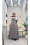 Women's Plaid Patterned Jile Dress with Straps Seasonal Long Jile