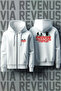 Stranger Things Front and Back Printed Unisex Zippered Hooded Sweatshirt Cardigan