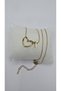 Stainless Steel Gold Color Heart Detailed Letter Necklace – Letter t - 8