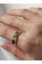 Steel Ring Gold Color Wedding Ring Model Zircon Stone Xuping Quality Stainless
