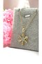 316L Steel Snowflake Model Gold Steel Necklace Non-Tarnish -45 - 2
