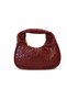 Women's Knitted Patterned Mini Stylish Hand and Shoulder Bag - 3