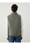 Lcwaikiki Classic Green Standard Fit Stand Collar Men's Puffer Vest - 5