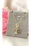 316L Steel Charm Eiffel Model Gold Steel Necklace Tarnish Resistant -45 - 3
