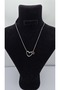 Stainless Steel Silver Color Heart Detailed Letter Necklace – Letter S - 2