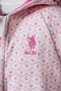 Baby Girl Zippered Collar Embroidered Summer Regular Fit Pink 3-Piece Baby Set Usb3021-C-V1 - 2