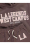 Hooded Sweatshirt and Sweatpants Set with Brown Back Graphic - 3