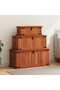 Storage Chests 3 pcs Solid Acacia Wood
