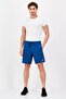 Men Sportswear Fit Brand Logo Training Shorts, Athletic Blue - 4