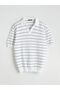 Esvab • Modern & Distinctive Devrik Roba Collar Men's Knitwear T-Shirt - 6