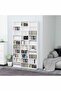 CD Cabinet White 102x23x177.5 cm Engineered Wood
