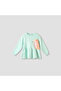 Round Neck Long Sleeve Peplum Sweater and Pants Set with Applique Accent - 2