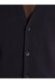 Navy Blue Standard Fit V-Neck Men's Knitwear Cardigan - 3