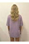 تي شيرت نسائي من نوع Lila 2 Thread Sides Y شق Basic NJ41 - 2