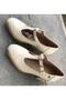 2512705Y Women's Genuine Leather Thick Heeled Classic Shoes - 3