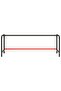 Work Bench Frame Matte Black and Matte Red 220x57x79 cm Metal - 4
