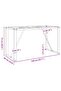Dining Table Legs O-Frame 140x60x73 cm Steel - 3
