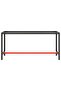 Work Bench Frame Matte Black and Matte Red 170x50x79 cm Metal - 2