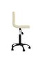 Swivel Office Chair Cream Velvet - 2