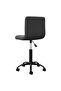 Swivel Office Chair Black Velvet - 4