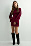 Mini Dress with Wide Sleeves and Back Detail - 3