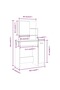 Dressing Table Set Black 86.5x35x136 cm - 8
