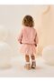 Cotton Pink Long Sleeve Sweat Tutu Skirt Bottom Top Set - 2