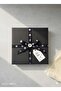 French Star Printed Ribbon / Decorative Ribbon / Christmas Decoration Ribbon 15mm Black 20Meters - 3