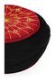 Children's Talebe Yellow - Black Fabric - Burgundy Headscarf - Cross Weave - Bird's Eye - 6 Meters - 2