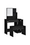 Dressing Table Set Black 86.5x35x136 cm - 4