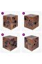 Stools 2 pcs Brown 40x40x45 cm Solid Teak Wood - 5