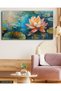 Oil Painting Look Lotus Single Piece Canvas - Canvas Painting - 4