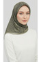 Ethnic Pattern Twill Polyester Scarf - Khaki - 5